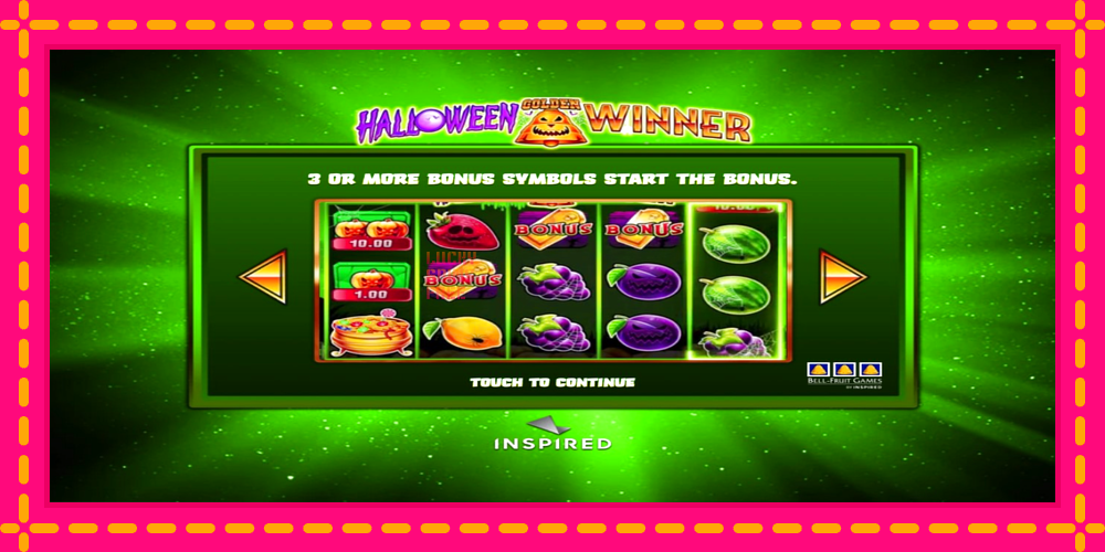 Halloween Golden Winner - thiết bị chơi game với phần thưởng độc đáo, hình ảnh 1