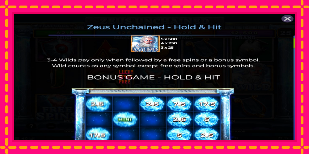 Zeus Unchained - Hold & Hit - thiết bị chơi game với phần thưởng độc đáo, hình ảnh 4