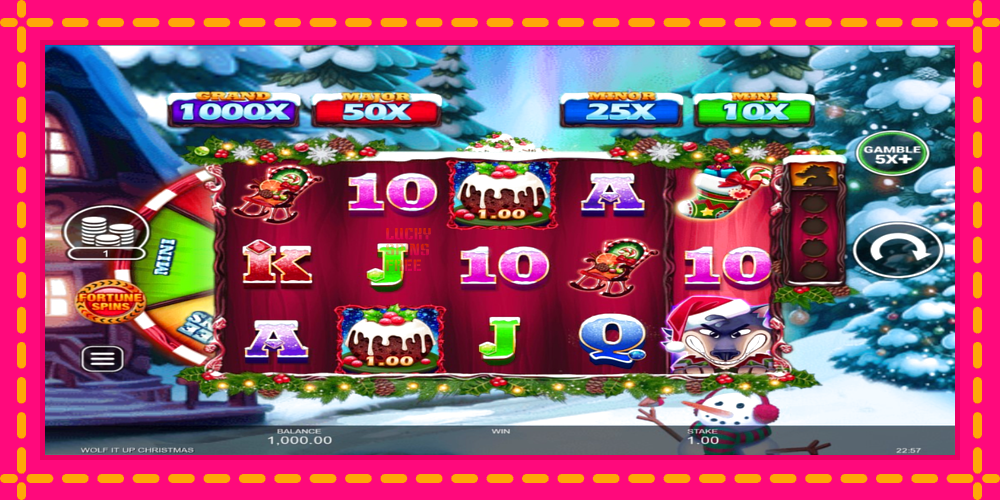 Wolf It Up Christmas - thiết bị chơi game với phần thưởng độc đáo, hình ảnh 2