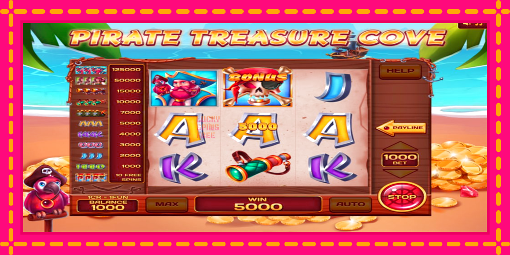 Pirate Treasure Cove 3x3 - thiết bị chơi game với phần thưởng độc đáo, hình ảnh 2