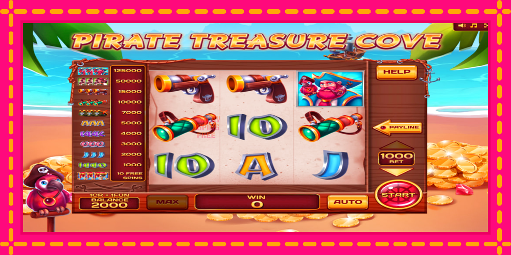 Pirate Treasure Cove 3x3 - thiết bị chơi game với phần thưởng độc đáo, hình ảnh 3