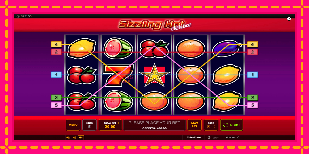 Sizzling Hot Deluxe - thiết bị chơi game với phần thưởng độc đáo, hình ảnh 3