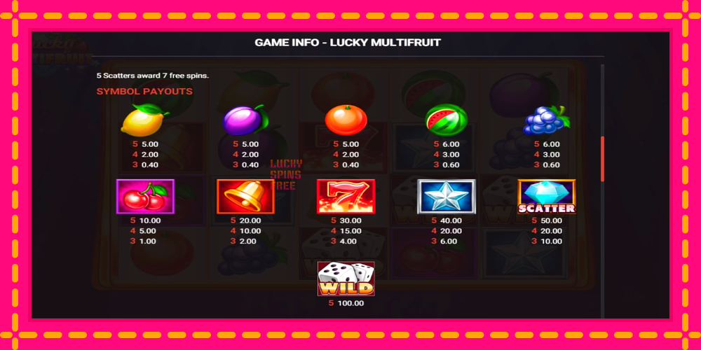 Lucky Multifruit - thiết bị chơi game với phần thưởng độc đáo, hình ảnh 3