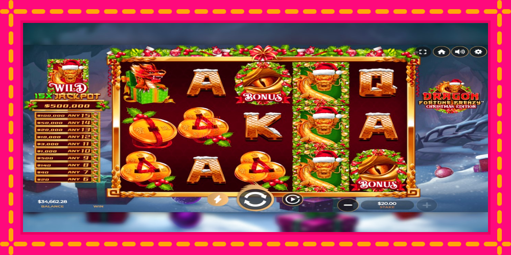 Dragon Fortune Frenzy Christmas Edition - thiết bị chơi game với phần thưởng độc đáo, hình ảnh 2