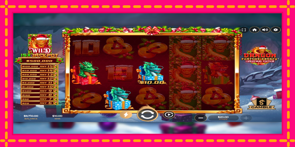 Dragon Fortune Frenzy Christmas Edition - thiết bị chơi game với phần thưởng độc đáo, hình ảnh 3