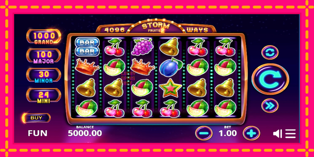 Storm Fruits 2 - thiết bị chơi game với phần thưởng độc đáo, hình ảnh 1