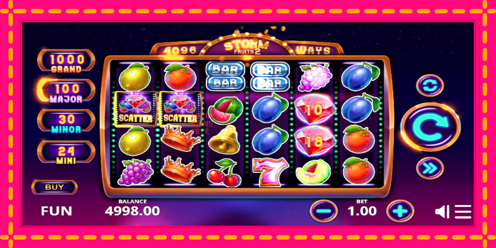 Storm Fruits 2 - thiết bị chơi game với phần thưởng độc đáo, hình ảnh 2