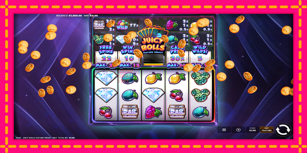 Juicy Rolls: Feature Frenzy - thiết bị chơi game với phần thưởng độc đáo, hình ảnh 2