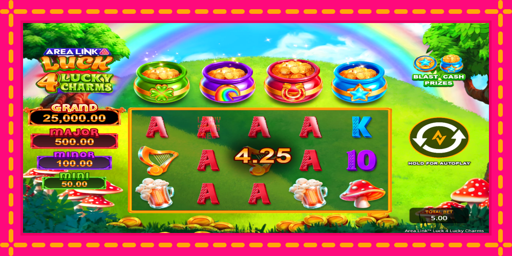 Area Link Luck 4 Lucky Charms - thiết bị chơi game với phần thưởng độc đáo, hình ảnh 3