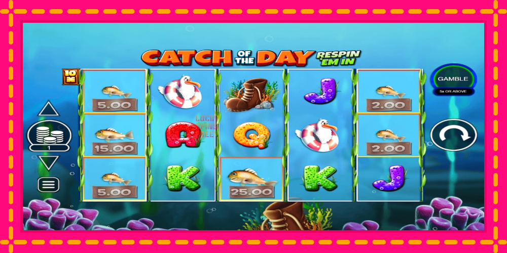 Catch of the Day Respin Em In - thiết bị chơi game với phần thưởng độc đáo, hình ảnh 2