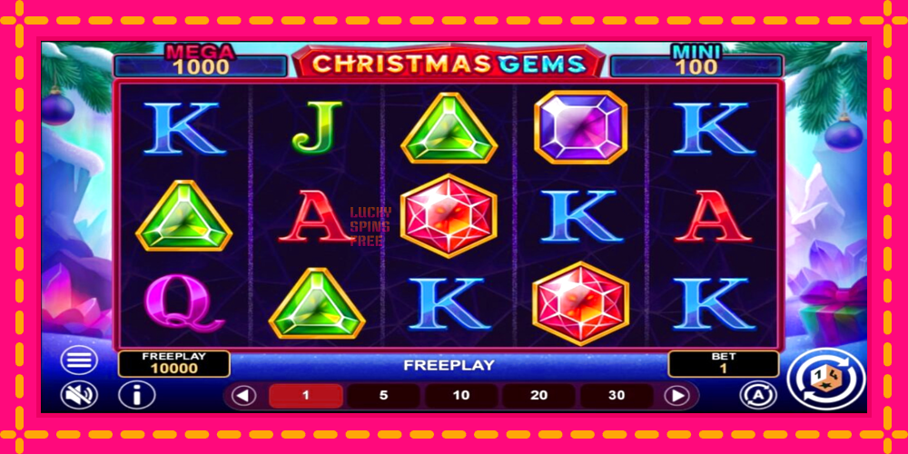 Christmas Gems Hold & Win - thiết bị chơi game với phần thưởng độc đáo, hình ảnh 2