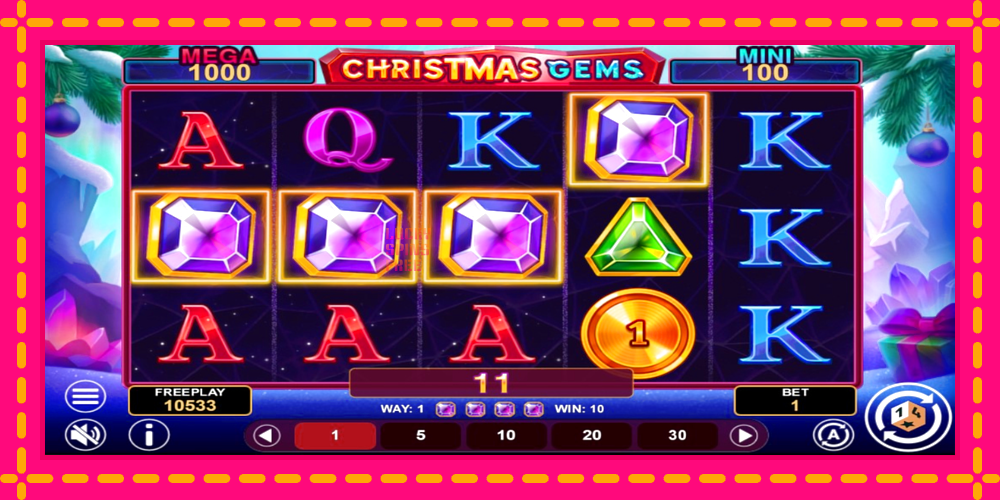 Christmas Gems Hold & Win - thiết bị chơi game với phần thưởng độc đáo, hình ảnh 4