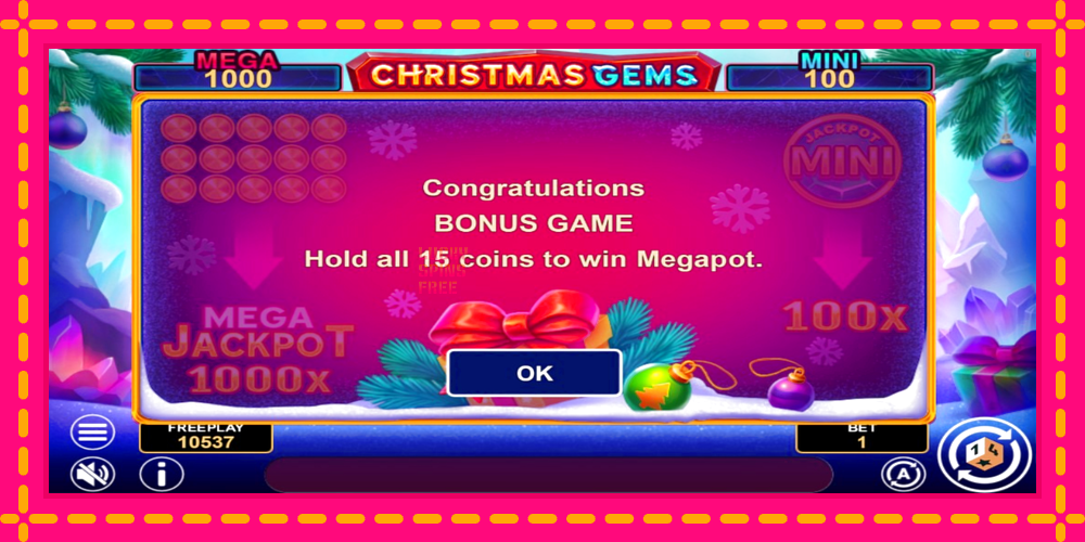 Christmas Gems Hold & Win - thiết bị chơi game với phần thưởng độc đáo, hình ảnh 6