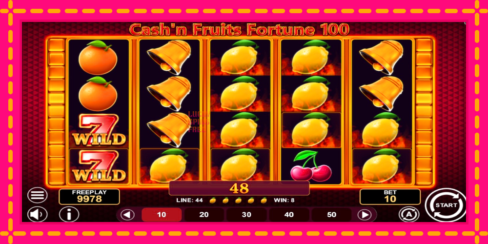 Cashn Fruits Fortune 100 - thiết bị chơi game với phần thưởng độc đáo, hình ảnh 2