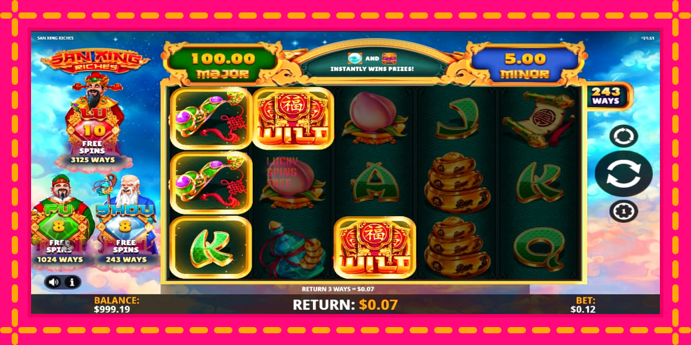 San Xing Riches - thiết bị chơi game với phần thưởng độc đáo, hình ảnh 5