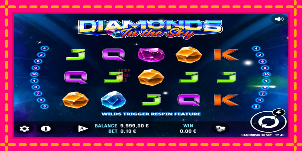 Diamonds In The Sky - thiết bị chơi game với phần thưởng độc đáo, hình ảnh 1