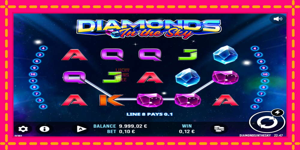 Diamonds In The Sky - thiết bị chơi game với phần thưởng độc đáo, hình ảnh 2