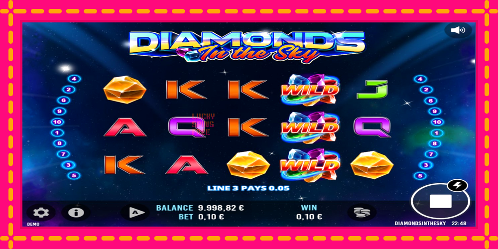 Diamonds In The Sky - thiết bị chơi game với phần thưởng độc đáo, hình ảnh 3