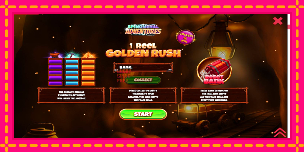 1 Reel Golden Rush - thiết bị chơi game với phần thưởng độc đáo, hình ảnh 1