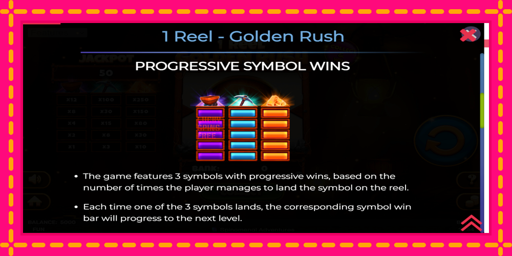 1 Reel Golden Rush - thiết bị chơi game với phần thưởng độc đáo, hình ảnh 5