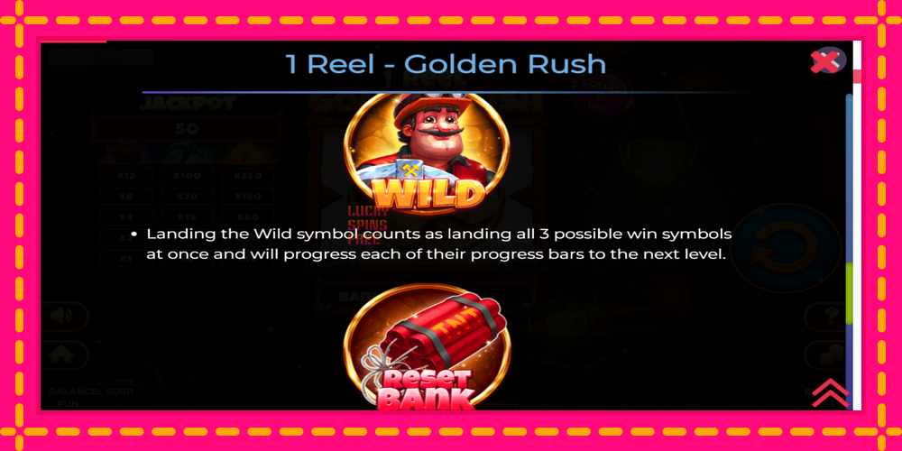 1 Reel Golden Rush - thiết bị chơi game với phần thưởng độc đáo, hình ảnh 6