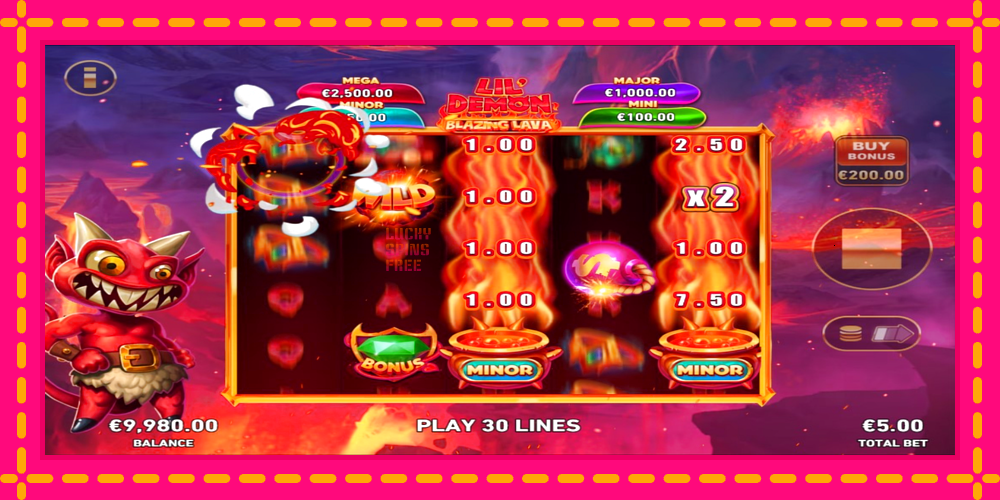 Lil Demon Blazing Lava - thiết bị chơi game với phần thưởng độc đáo, hình ảnh 2