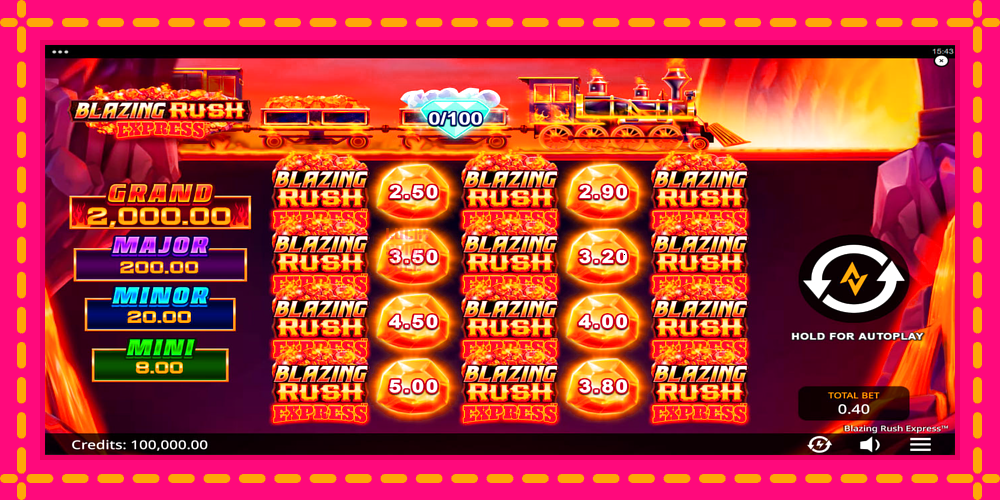 Blazing Rush Express - thiết bị chơi game với phần thưởng độc đáo, hình ảnh 1