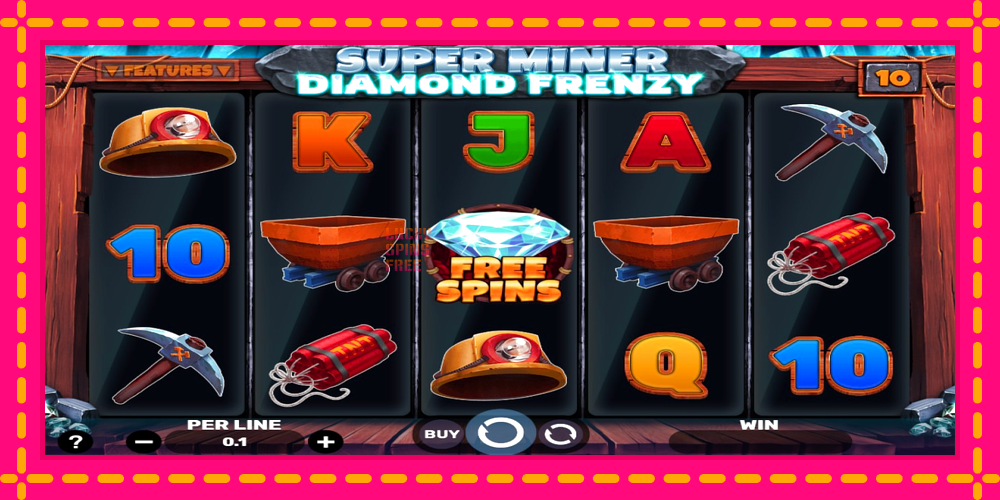 Super Miner - Diamond Frenzy - thiết bị chơi game với phần thưởng độc đáo, hình ảnh 1