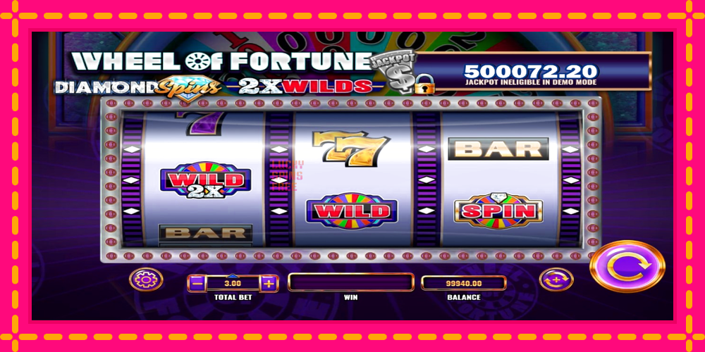 Wheel of Fortune Diamond Spins 2x Wilds - thiết bị chơi game với phần thưởng độc đáo, hình ảnh 3