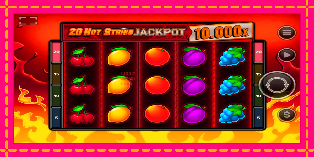 20 Hot Strike Jackpot - thiết bị chơi game với phần thưởng độc đáo, hình ảnh 1