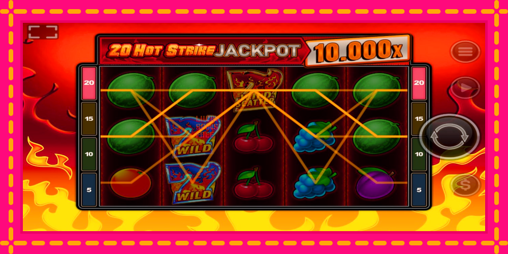 20 Hot Strike Jackpot - thiết bị chơi game với phần thưởng độc đáo, hình ảnh 3