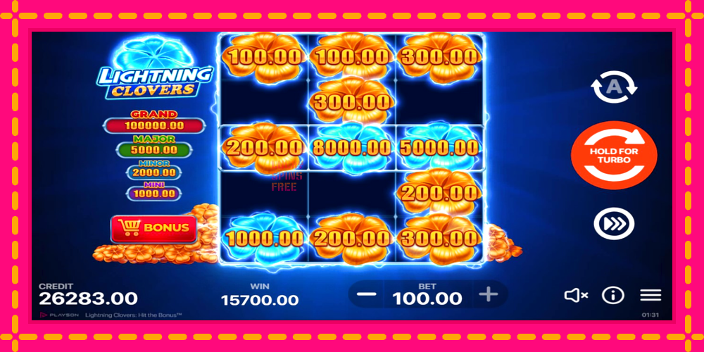 Lightning Clovers - thiết bị chơi game với phần thưởng độc đáo, hình ảnh 3