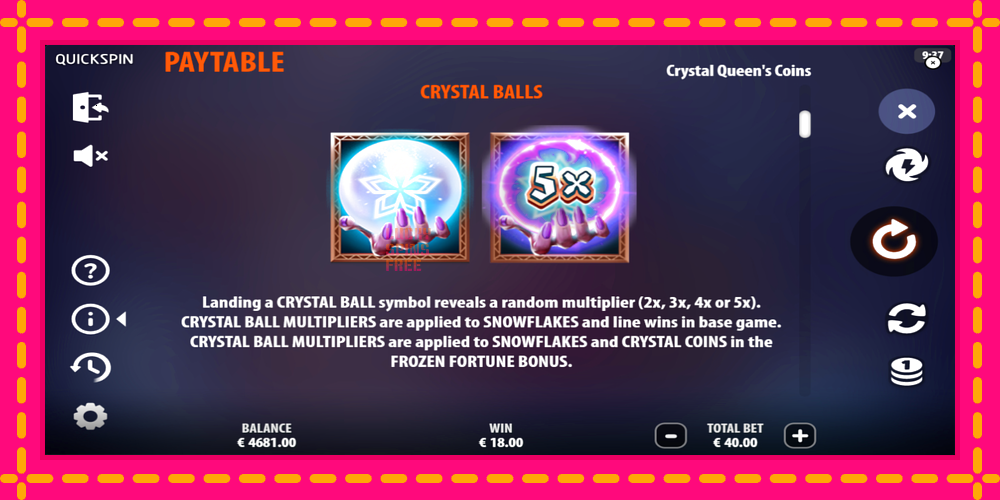 Crystal Queens Coins - thiết bị chơi game với phần thưởng độc đáo, hình ảnh 6