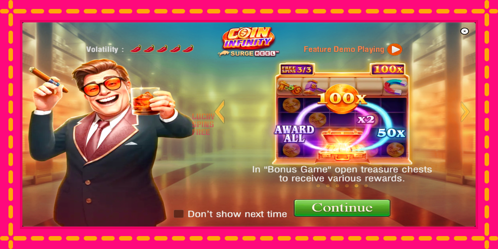 Coin Infinity Surge Reel - thiết bị chơi game với phần thưởng độc đáo, hình ảnh 1