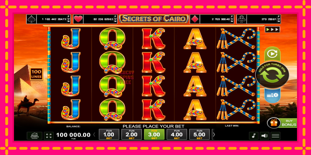 Secrets of Cairo - thiết bị chơi game với phần thưởng độc đáo, hình ảnh 1