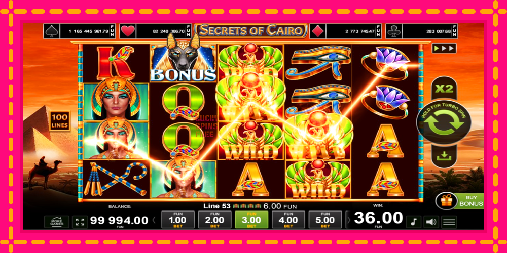 Secrets of Cairo - thiết bị chơi game với phần thưởng độc đáo, hình ảnh 2