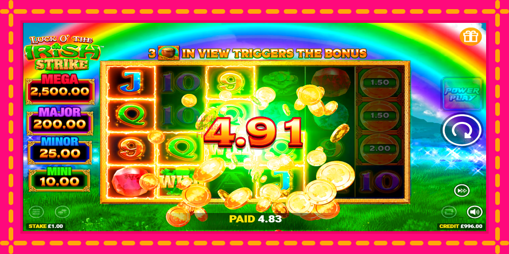 Luck O The Irish Strike - thiết bị chơi game với phần thưởng độc đáo, hình ảnh 2