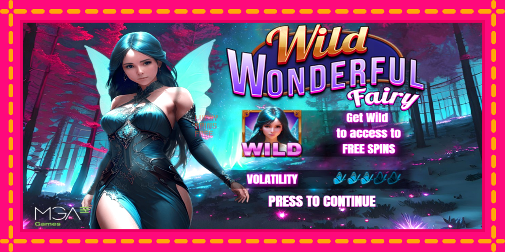 Wild Wonderful Fairy - thiết bị chơi game với phần thưởng độc đáo, hình ảnh 1