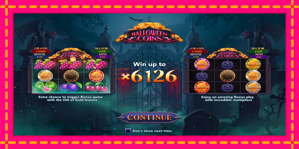 Halloween Coins Hold and Spin - thiết bị chơi game với phần thưởng độc đáo, hình ảnh 1