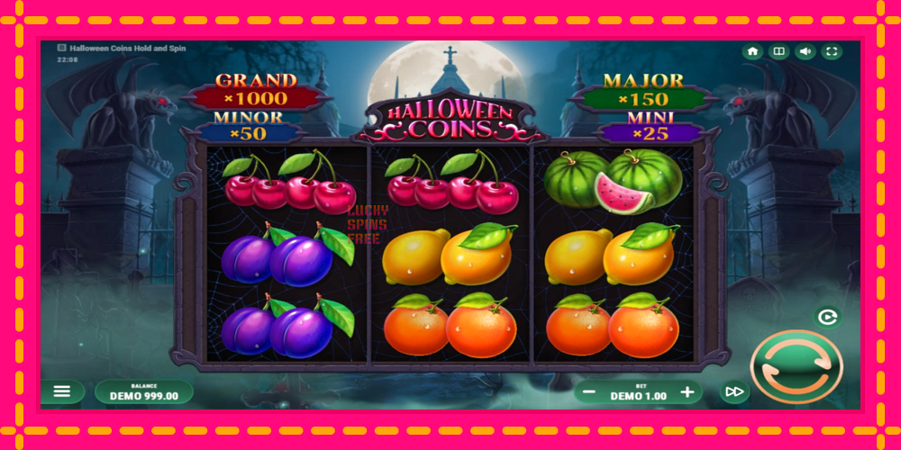 Halloween Coins Hold and Spin - thiết bị chơi game với phần thưởng độc đáo, hình ảnh 2