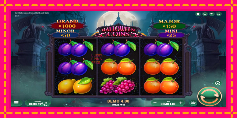 Halloween Coins Hold and Spin - thiết bị chơi game với phần thưởng độc đáo, hình ảnh 3