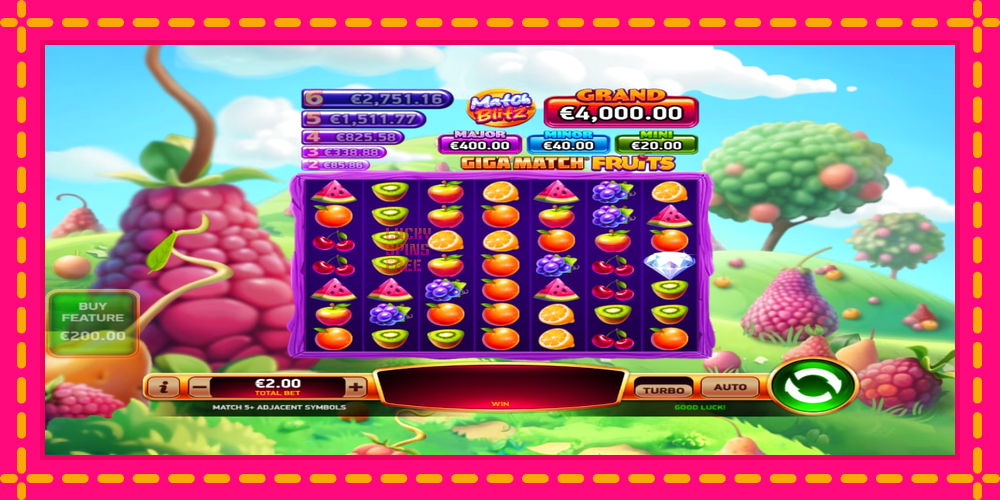 Giga Match Fruits - thiết bị chơi game với phần thưởng độc đáo, hình ảnh 2