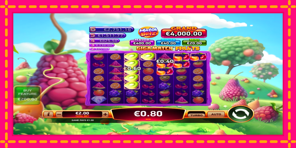 Giga Match Fruits - thiết bị chơi game với phần thưởng độc đáo, hình ảnh 3