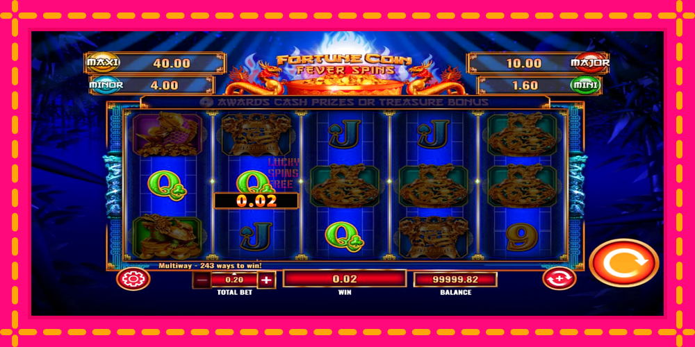 Fortune Coin Fever Spins - thiết bị chơi game với phần thưởng độc đáo, hình ảnh 2