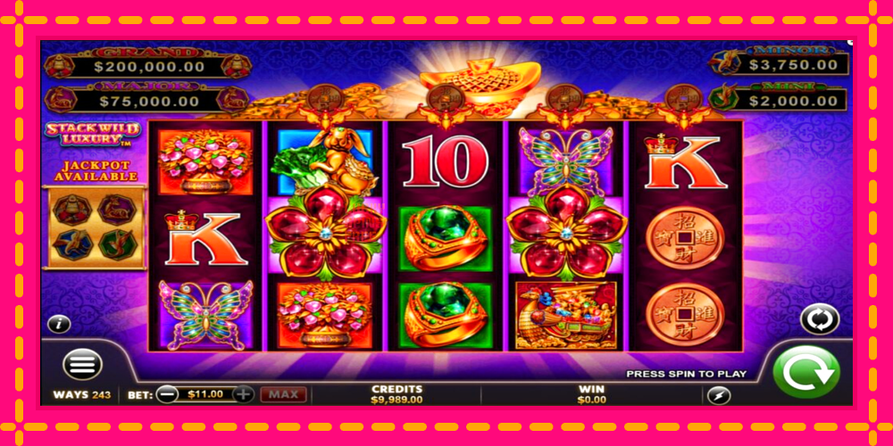 Fu Lai Cai Lai Stack Wild Luxury - thiết bị chơi game với phần thưởng độc đáo, hình ảnh 2