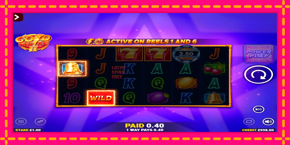 Gold Strike II Rapid Fire Jackpots - thiết bị chơi game với phần thưởng độc đáo, hình ảnh 3