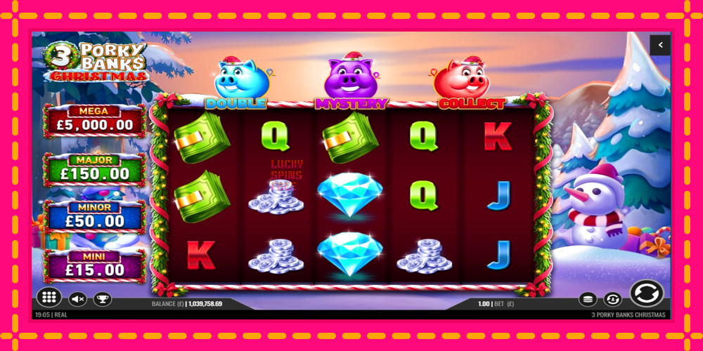 3 Porky Banks Christmas - thiết bị chơi game với phần thưởng độc đáo, hình ảnh 2