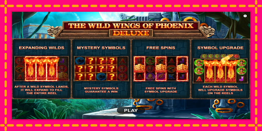 The Wild Wings of Phoenix Deluxe - thiết bị chơi game với phần thưởng độc đáo, hình ảnh 1