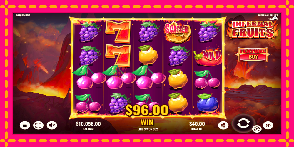 Infernal Fruits - thiết bị chơi game với phần thưởng độc đáo, hình ảnh 3