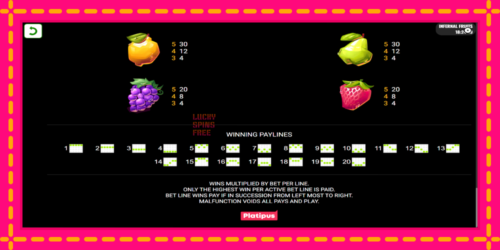 Infernal Fruits - thiết bị chơi game với phần thưởng độc đáo, hình ảnh 7